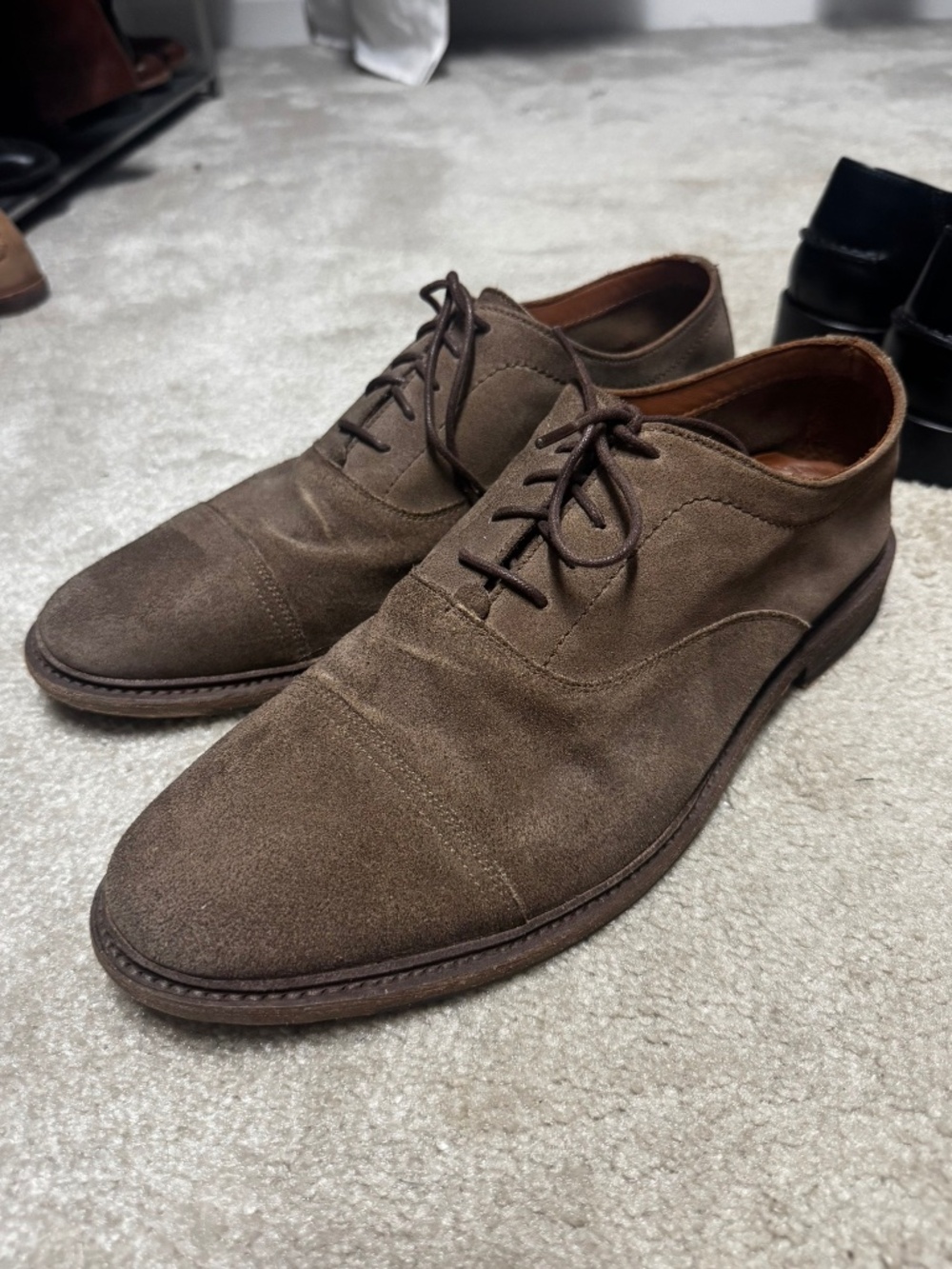 Men’s Frye Oxfords Suede dress shoes 13